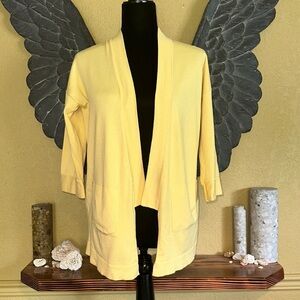 Zara Knit Open Front 3/4 sleeve Cardigan Sweater